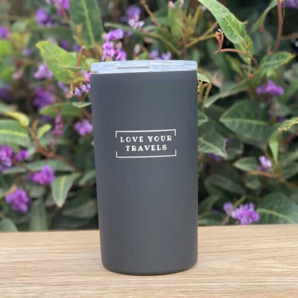 Love Your Travels Black 400ML Travel Mug - Love Your Travels