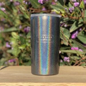 Love Your Travels Charcoal Glitter Glitter 400ML Travel Mug - Love Your Travels