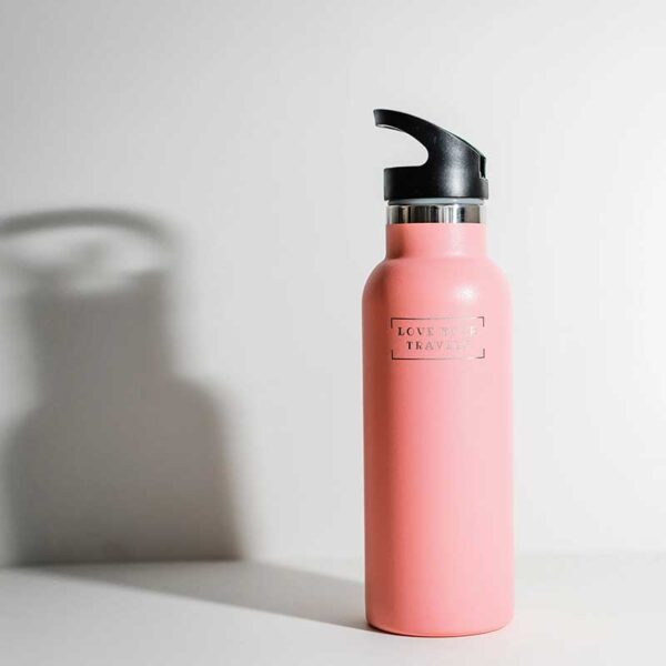 500ML Insulated Water Bottle Pink - Love Your Travels