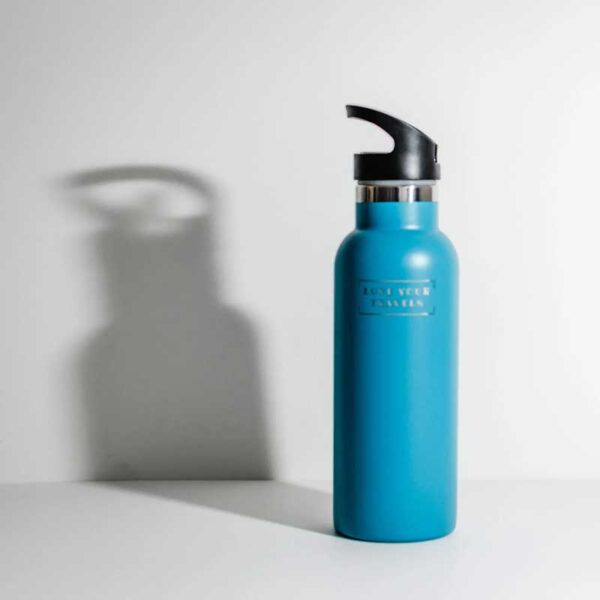500ML Insulated Water Bottle Blue - Love Your Travels